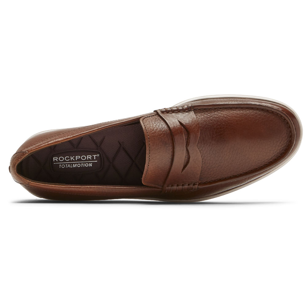 Rockport Singapore Mens Loafers - Total Motion Lite Penny Brown - GR1287934